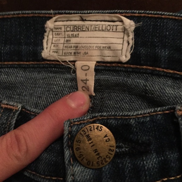 Current/Elliott “The Beatnik” Cuffed Cropped Jeans - Picture 4 of 5